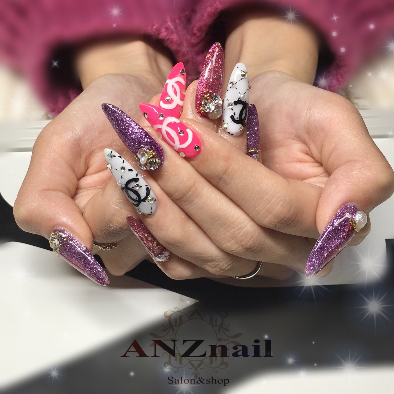 冬 オールシーズン 成人式 ハンド ラメ Anznail 旭川市ネイルサロン ネイリストあんず のネイルデザイン No 4921500 ネイル ブック