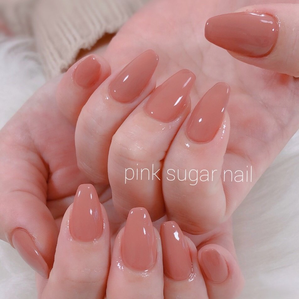 オールシーズン ハンド シンプル ロング クリア Pink Sugar Nail 前橋店のネイルデザイン No ネイルブック