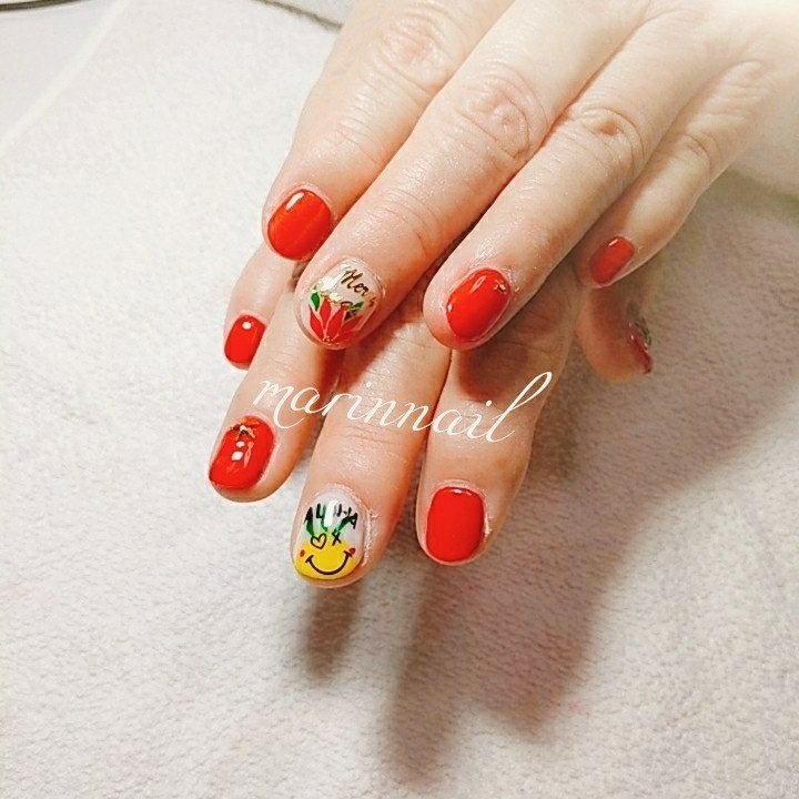 冬 旅行 クリスマス ハンド 痛ネイル Marinnailのネイルデザイン No ネイルブック