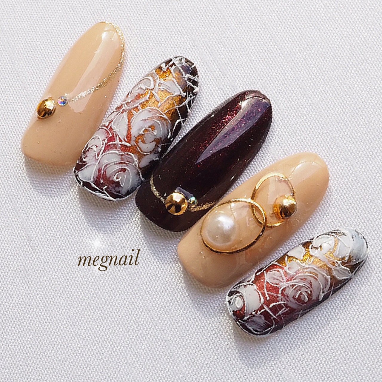 冬 お正月 クリスマス パーティー ハンド Megnailのネイルデザイン No ネイルブック