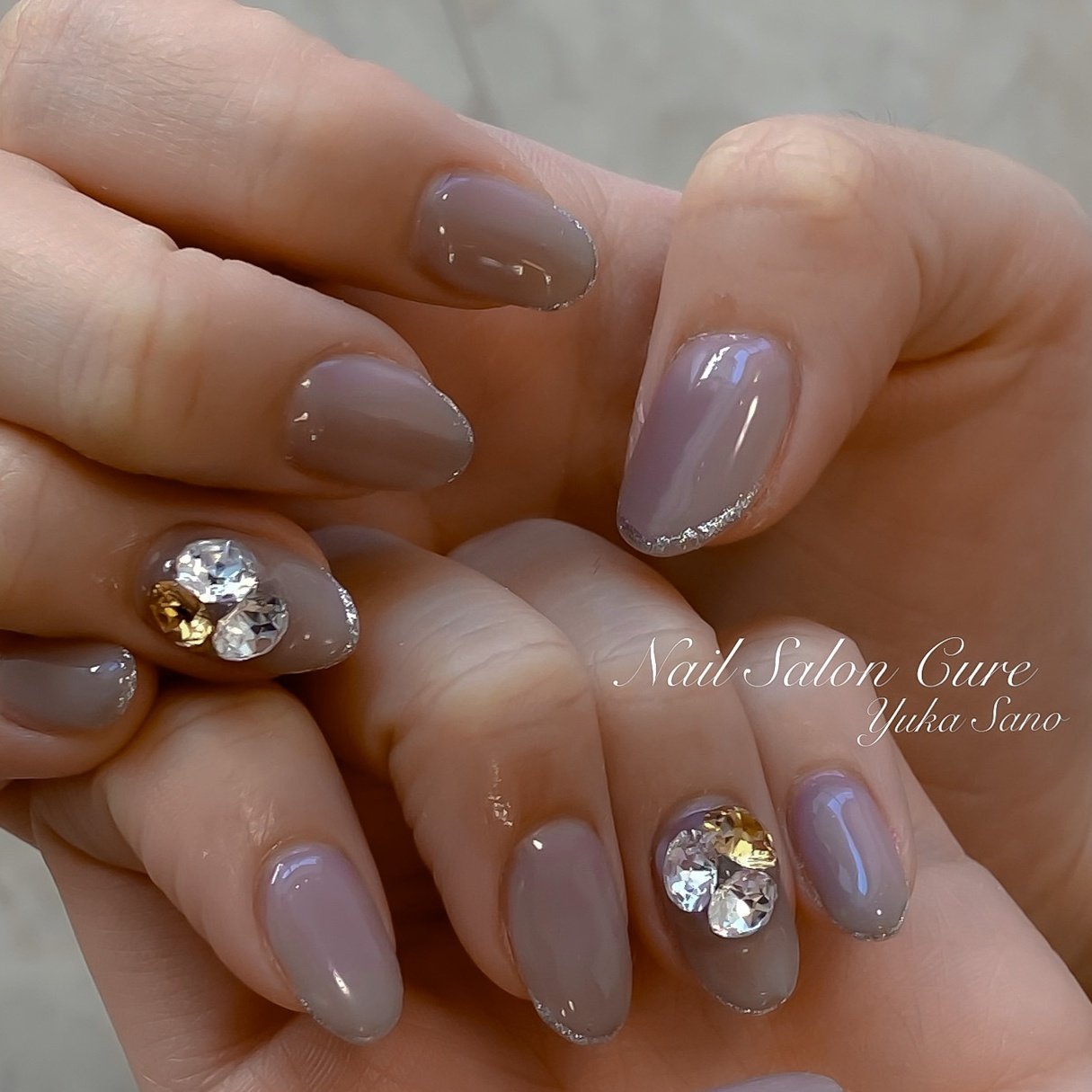 秋 冬 オールシーズン オフィス ハンド Nail Salon Cureのネイルデザイン No ネイルブック