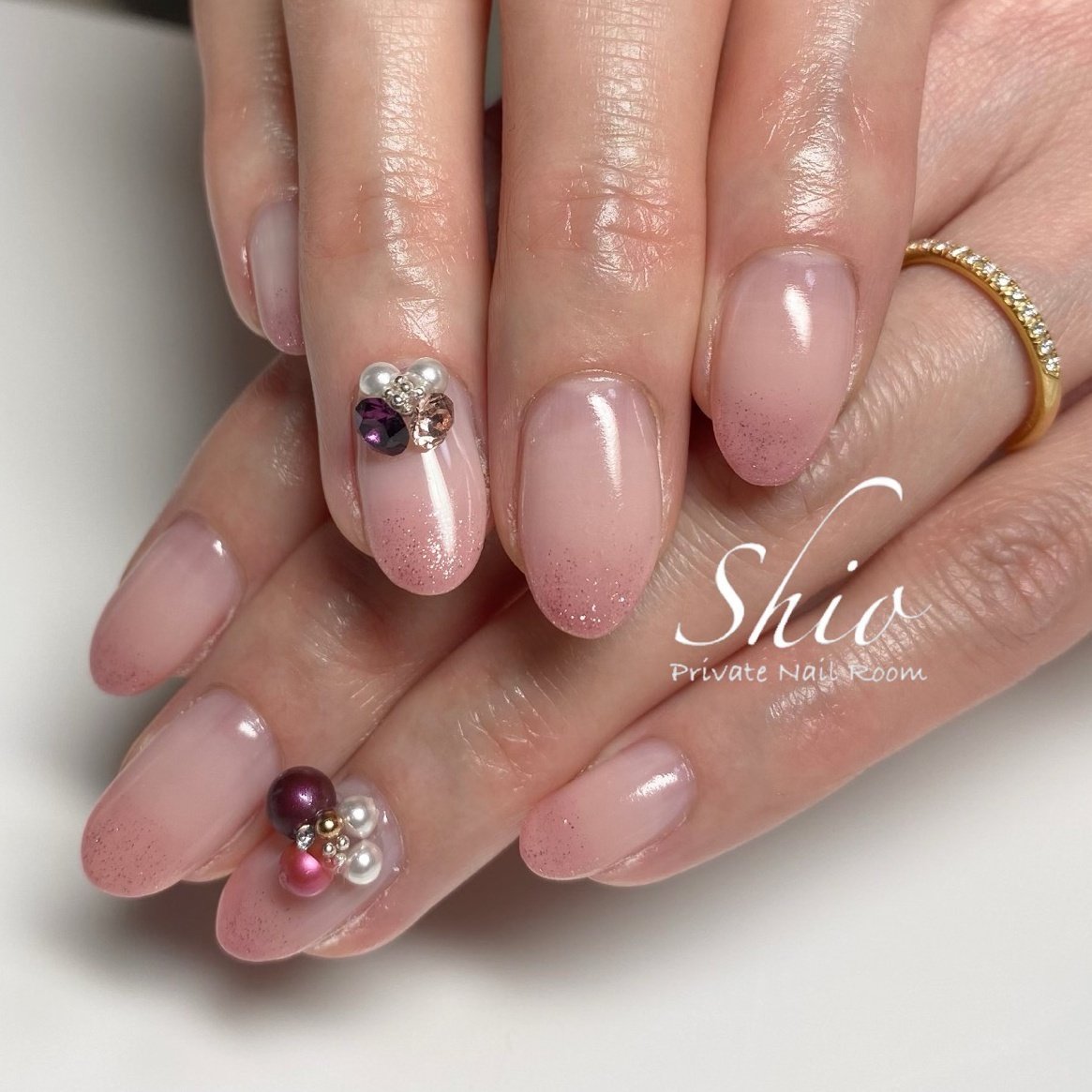 冬 オールシーズン お正月 ハンド グラデーション Akariのネイルデザイン No ネイルブック