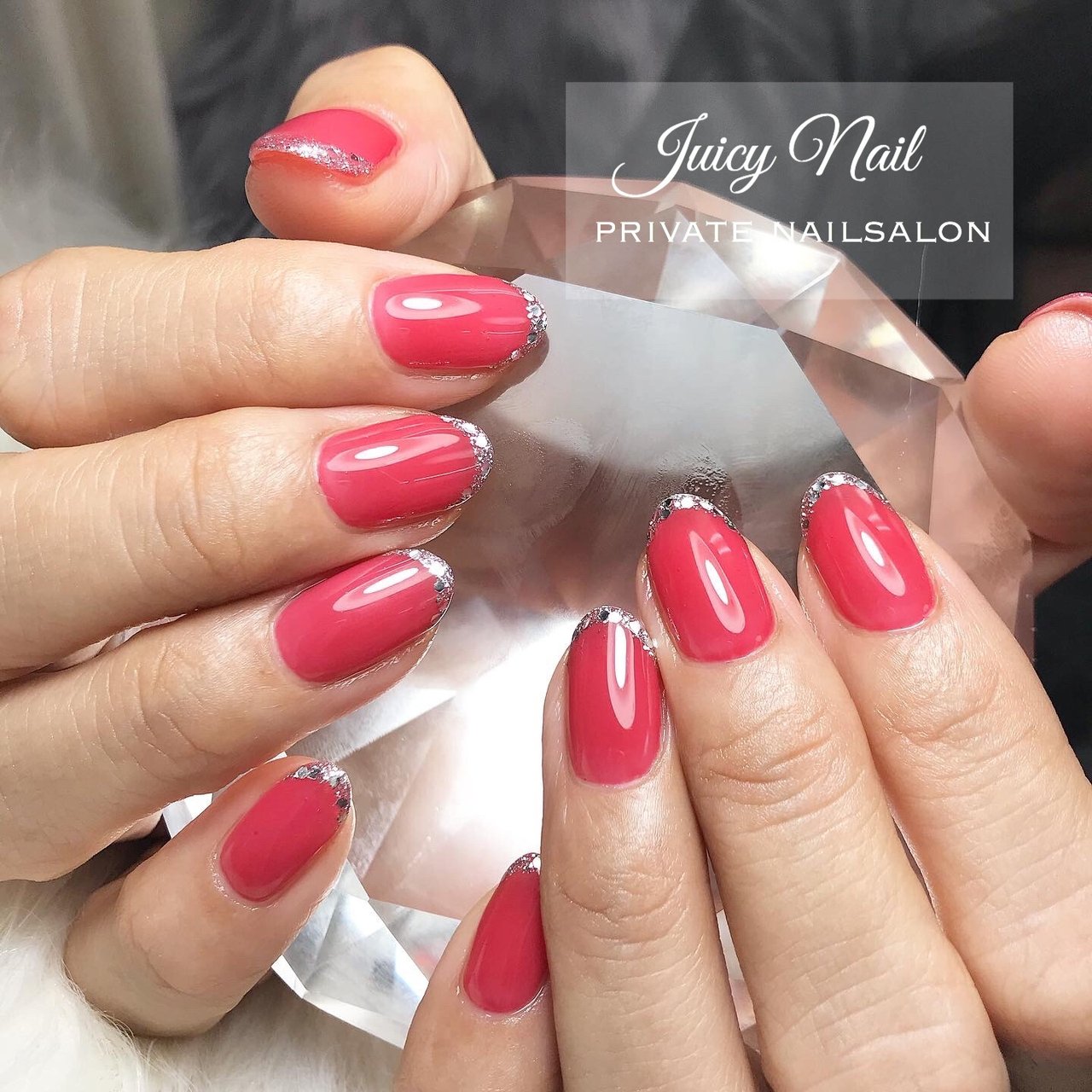 オールシーズン ハンド シンプル フレンチ ワンカラー Juicy Nailのネイルデザイン No ネイルブック