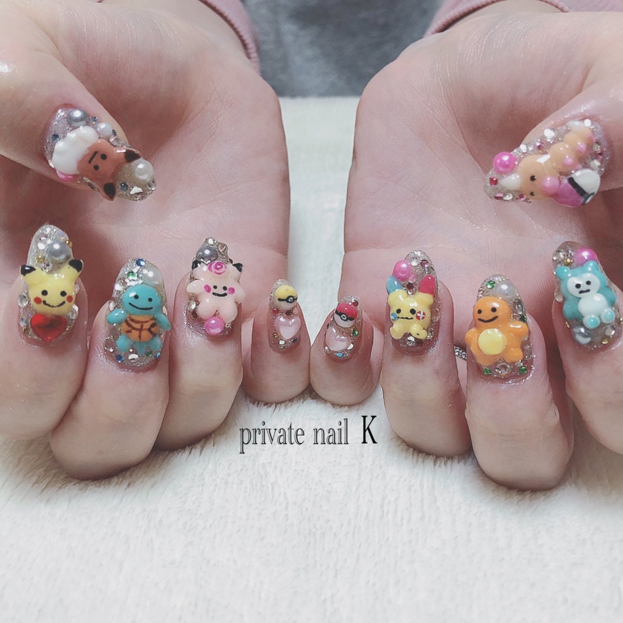 オールシーズン お正月 ハンド キャラクター 3d Nailkのネイルデザイン No ネイルブック