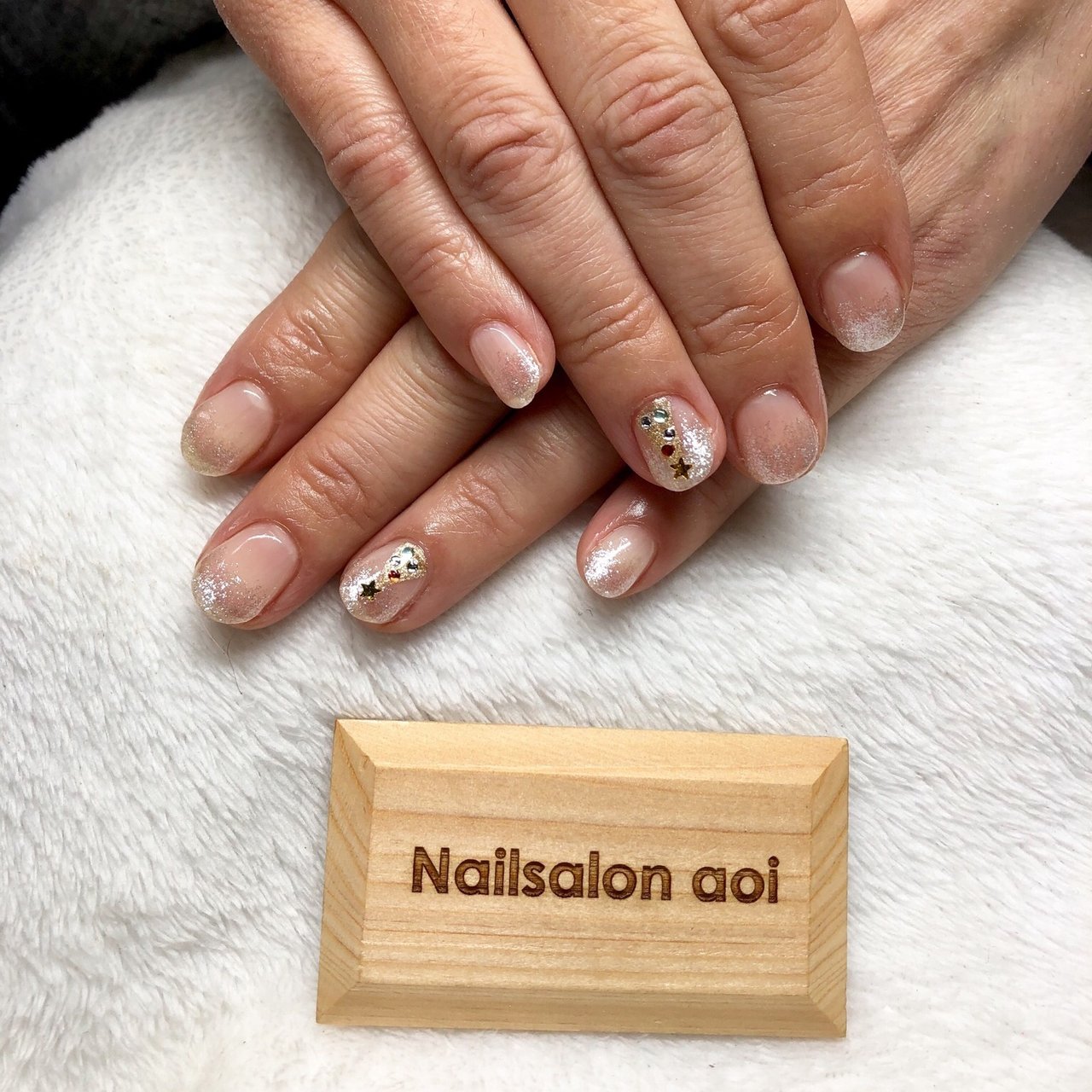 冬 オールシーズン オフィス ハンド シンプル Nailsalon Aoiのネイルデザイン No ネイルブック