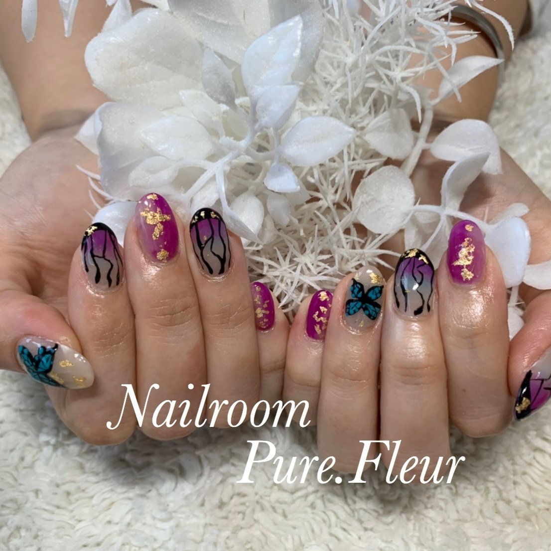 秋 冬 ライブ 女子会 ハンド 帯広市東のプライベートサロン Nailroom Pure Fleur ピュアフルール のネイル デザイン No ネイルブック