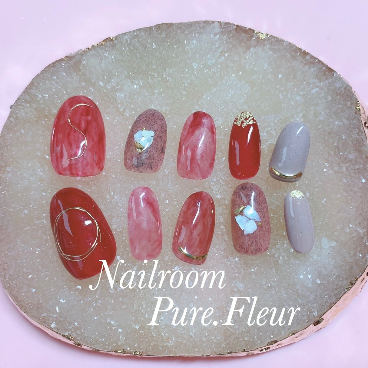 冬 成人式 ハンド シェル ニュアンス 帯広市東のプライベートサロン Nailroom Pure Fleur ピュアフルール のネイル デザイン No ネイルブック