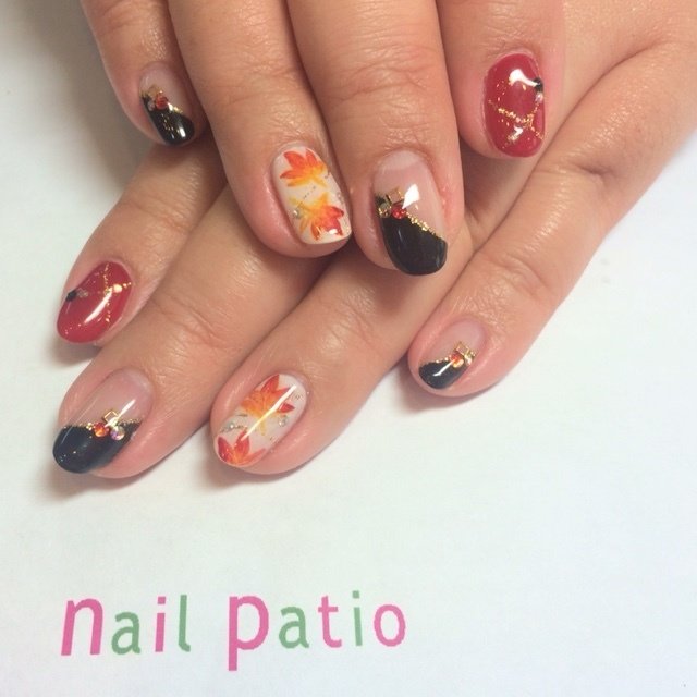 ラメ フラワー 和 ミディアム ホワイト Nailpatio松原団地店のネイルデザイン No ネイルブック