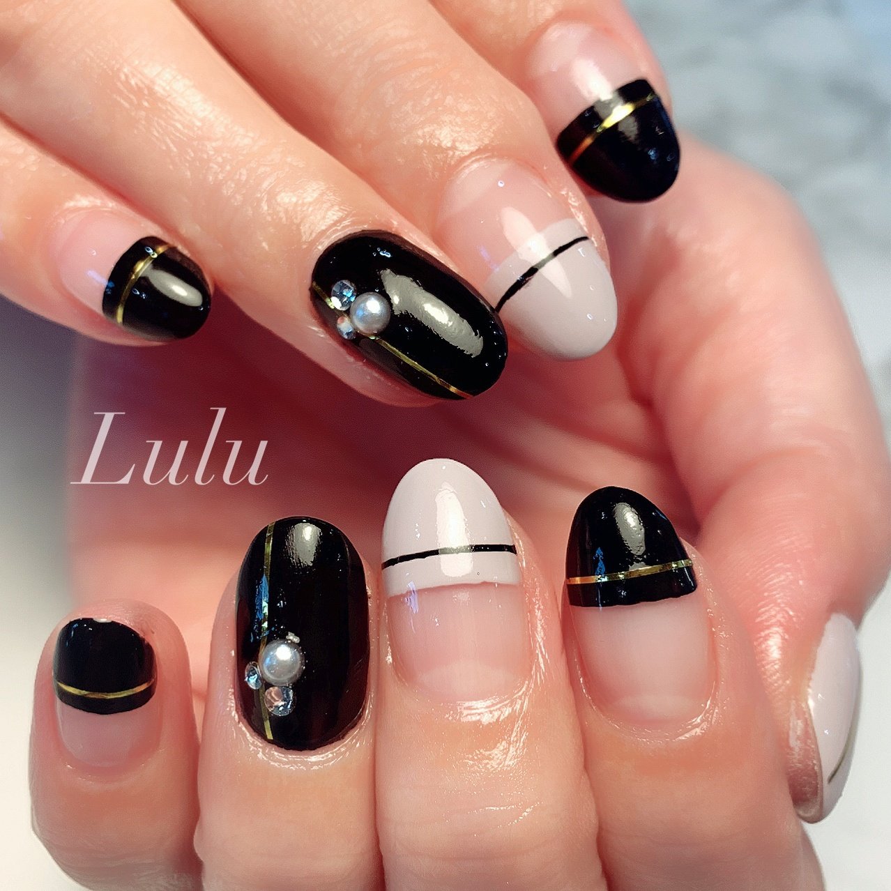 冬 お正月 オフィス パーティー ハンド Nail Salon Luluのネイルデザイン No ネイルブック