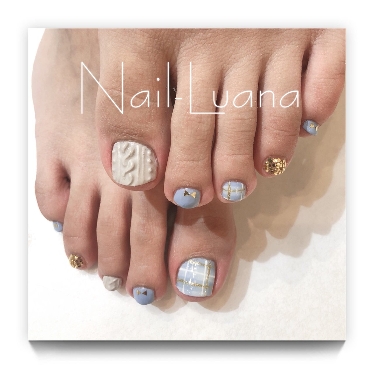 冬 お正月 デート 女子会 フット Yumiのネイルデザイン No ネイルブック