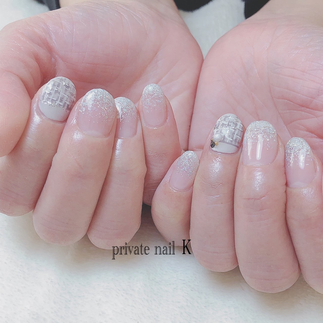 冬 お正月 ハンド グラデーション ラメ Nailkのネイルデザイン No 4944950 ネイルブック