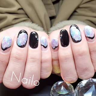 螺鈿アートのネイルデザイン ネイルブック