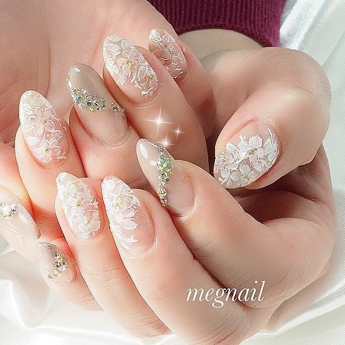 冬 ブライダル パーティー 女子会 ハンド Megnailのネイルデザイン No ネイルブック