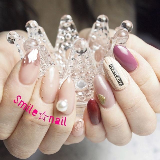 冬 オフィス デート 女子会 ハンド Smile Nailのネイルデザイン No ネイルブック