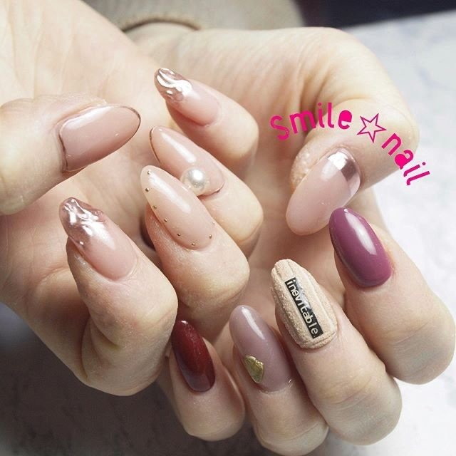 冬 オフィス デート 女子会 ハンド Smile Nailのネイルデザイン No ネイルブック