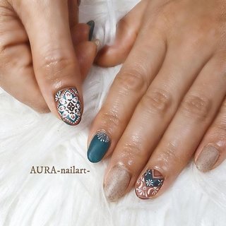 松山成人式ネイルのネイルデザイン ネイルブック