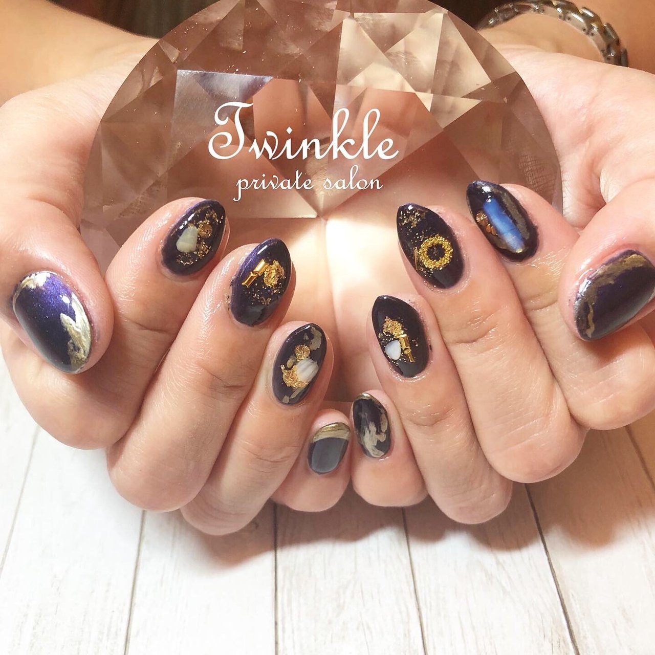 冬 オールシーズン デート 女子会 ハンド Nail Salon Twinkleのネイルデザイン No ネイルブック