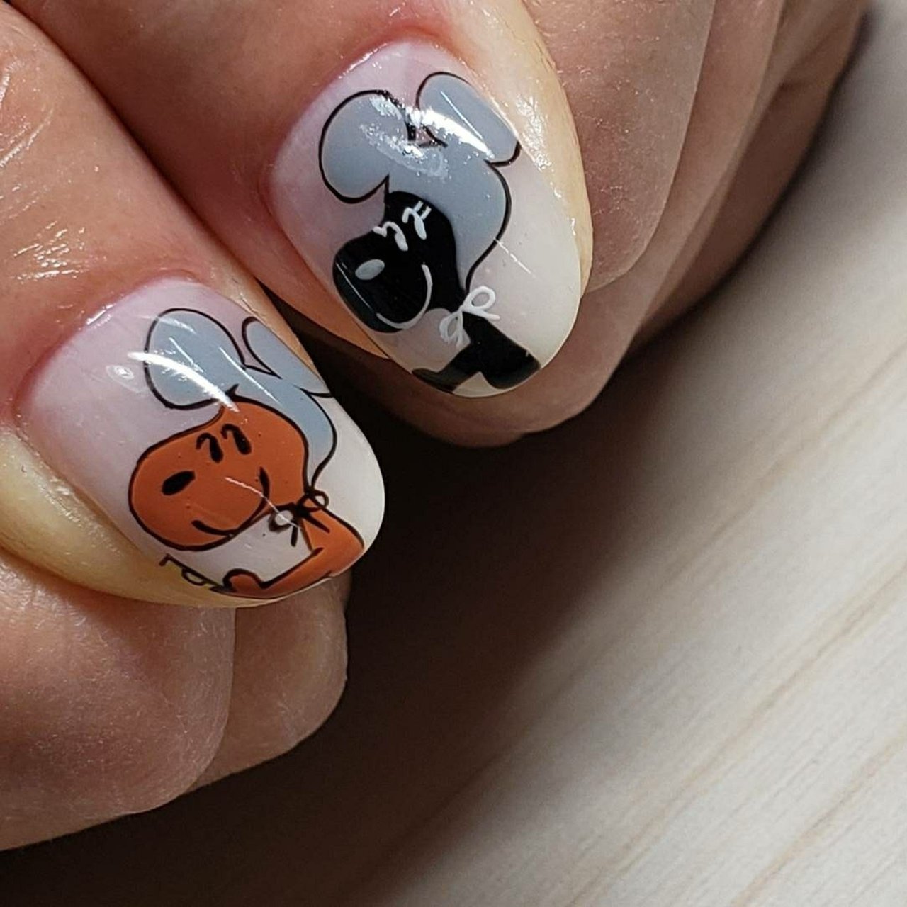 冬 お正月 ハンド グラデーション キャラクター みっちぃ アリエルloveのネイルデザイン No ネイルブック