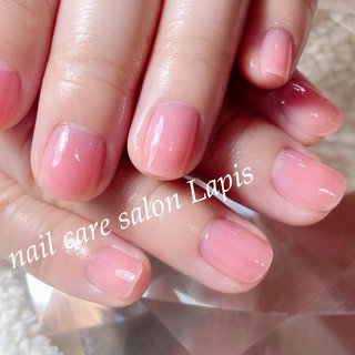 クリア オレンジ マニキュアのネイルデザイン ネイルブック