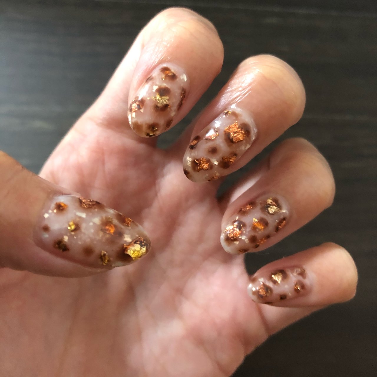 ハンド マット レオパード ホワイト ベージュ Naochanのネイルデザイン No ネイルブック