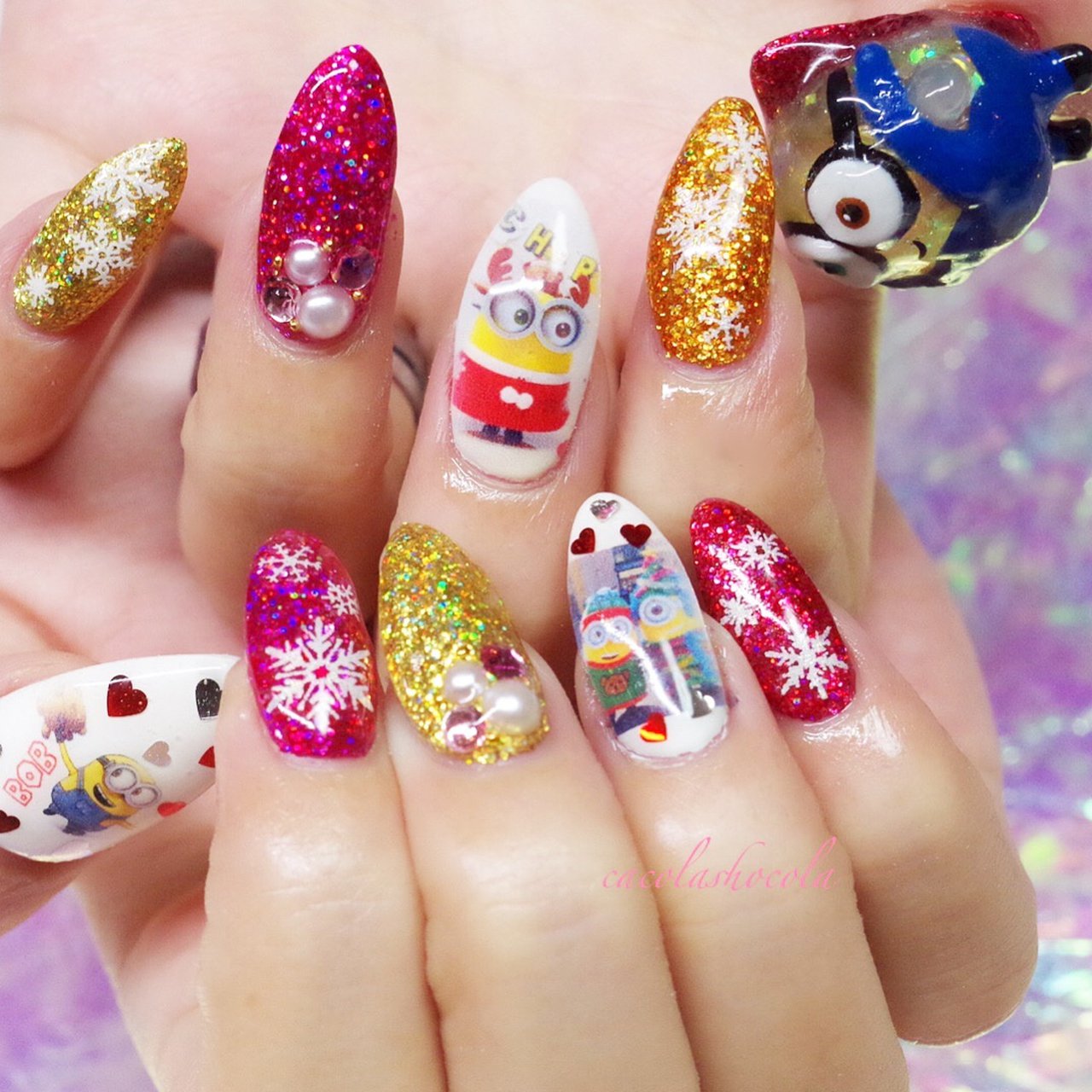 オールシーズン お正月 成人式 クリスマス ハンド Cacolashocolaのネイルデザイン No ネイルブック