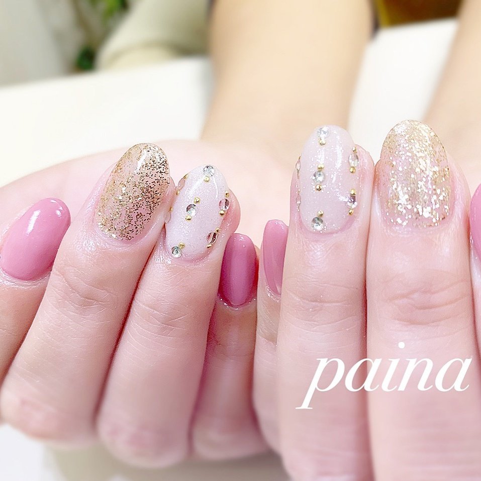 春 夏 秋 冬 ハンド 越谷市 ネイルパイナ Nailpainaのネイルデザイン No ネイルブック