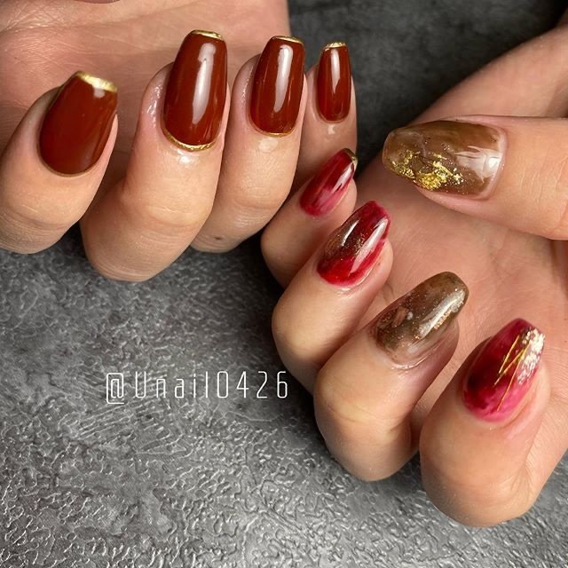 冬 オールシーズン 成人式 バレンタイン ハンド U のネイルデザイン No ネイルブック