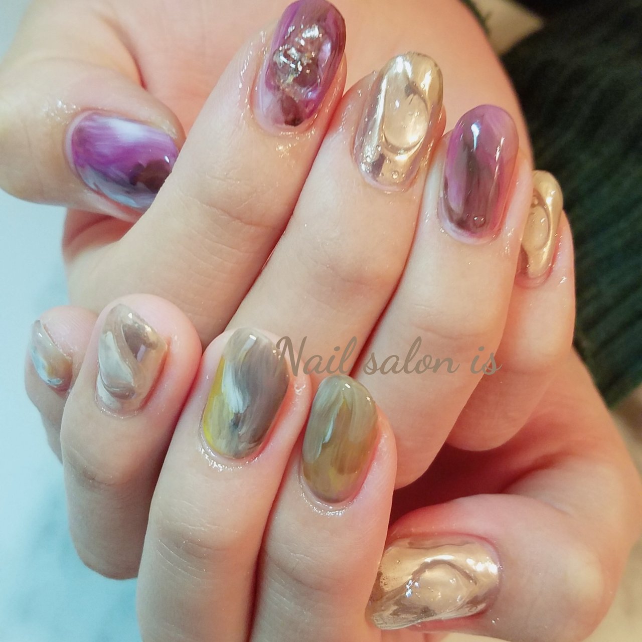 オールシーズン ハンド ニュアンス ミディアム ホワイト Nail Salon Is 天王寺のネイルデザイン No ネイルブック