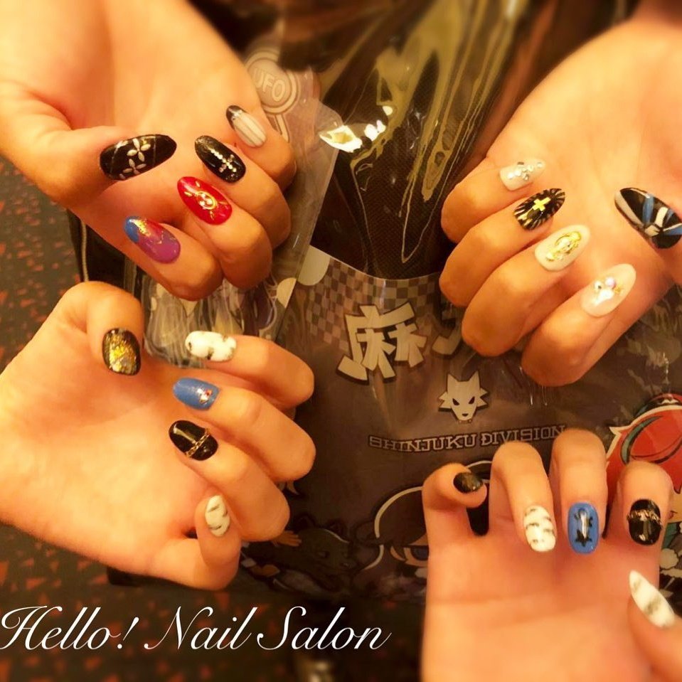 オールシーズン 浴衣 ライブ 女子会 ハンド Hello Nail Salonのネイルデザイン No ネイルブック