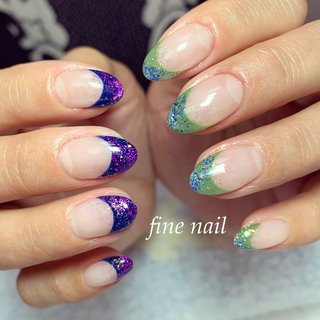 パープル ブラック ゴージャスネイルのネイルデザイン ネイルブック