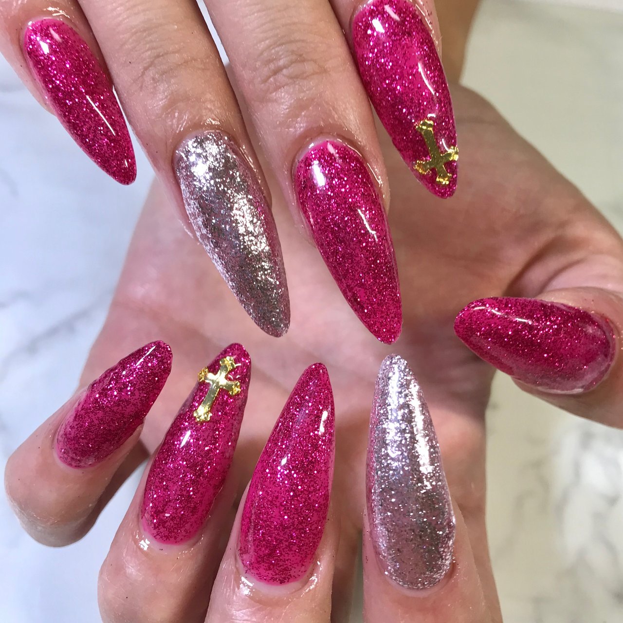 オールシーズン ラメ ワンカラー ピンク Nail Room Amery のネイルデザイン No ネイルブック