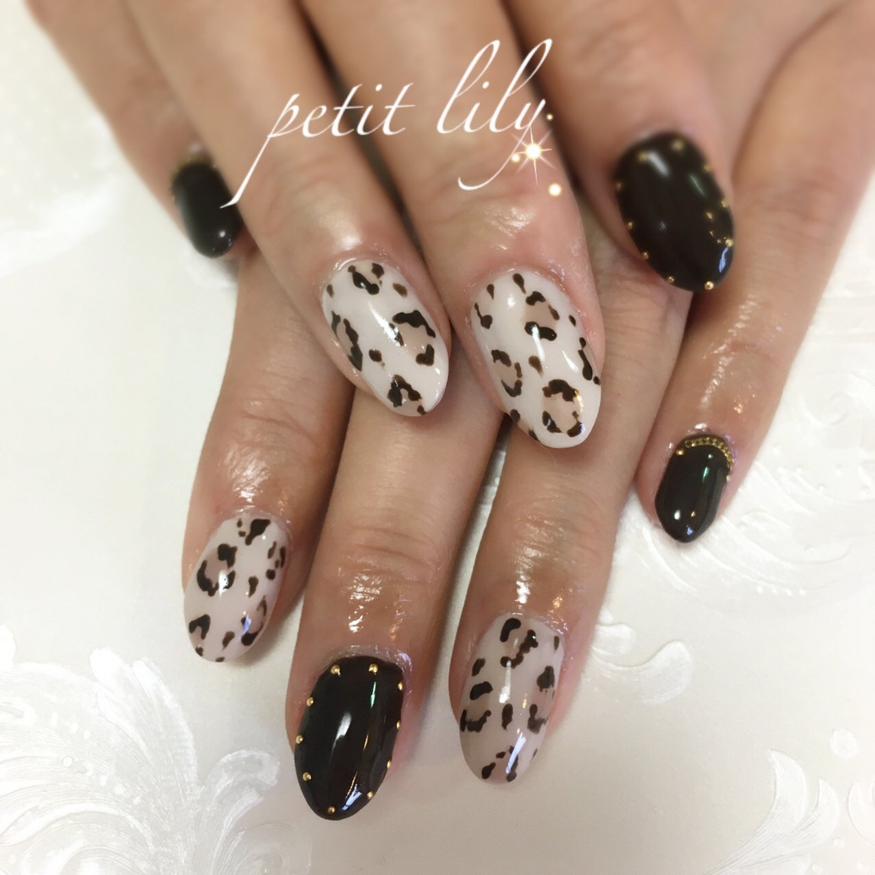 秋 冬 ハンド アニマル柄 レオパード Sayuriのネイルデザイン No ネイルブック