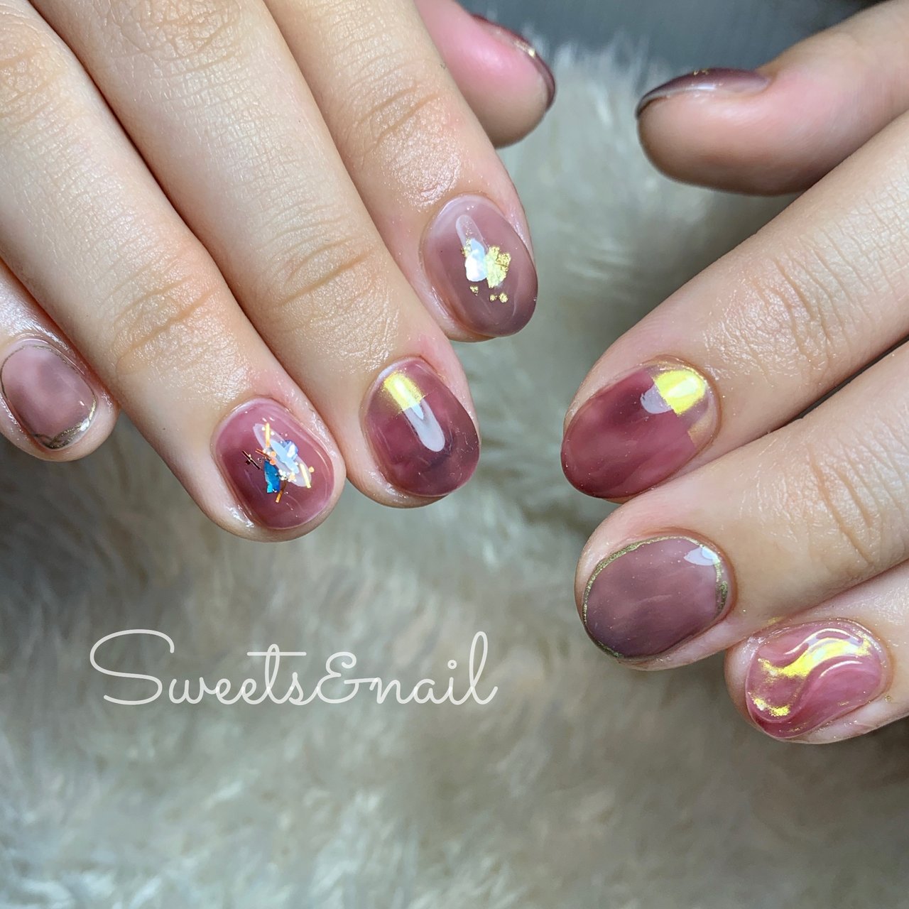 秋 冬 オールシーズン 成人式 ハンド Sweets Nailのネイルデザイン No ネイルブック