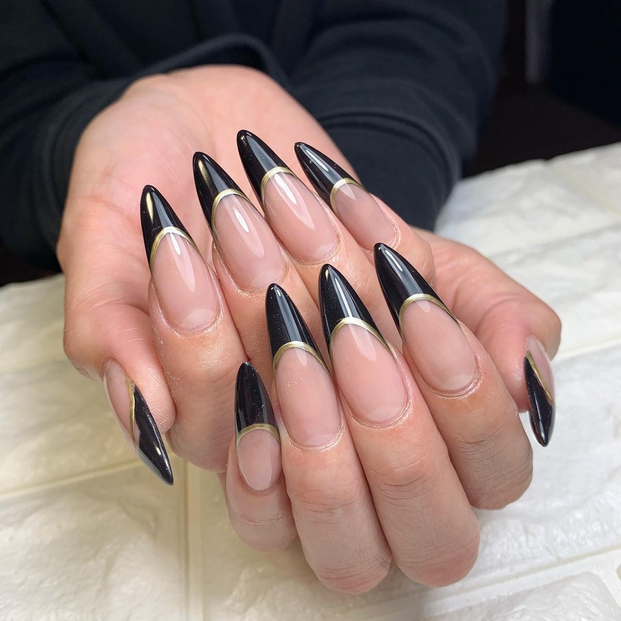 オールシーズン パーティー 女子会 ハンド フレンチ Nail Lidia Lisaのネイルデザイン No ネイルブック