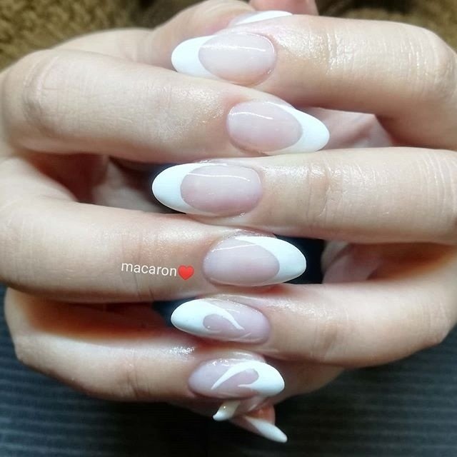 オールシーズン オフィス ブライダル デート ハンド Macaron Nailのネイルデザイン No ネイルブック