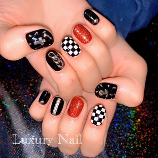 #カッコ可愛いネイル #市松模様ネイル #チェッカーネイル #黒ネイル #rock #薔薇ネイル
#チェーンネイル #ラメネイル #原宿系ネイル
#ネイルデザイン #ショートネイル #ぎゃんかわ
#黒ネイル #followme #スタッズネイル
#チェッカー #ライブ用ネイル
#instagood #instalike #likeforlikes #likeforfollow
#美容学生 #美容 #美容師 #nail #ネイル
#名古屋ネイルサロン #ぎゃんぎゃん #市松模様 #オールシーズン #成人式 #ライブ #ハロウィン #ハンド #ビジュー #ワンカラー #ロック #ショート #レッド #ボルドー #ブラック #ジェルネイル #お客様 #ちいやん #ネイルブック