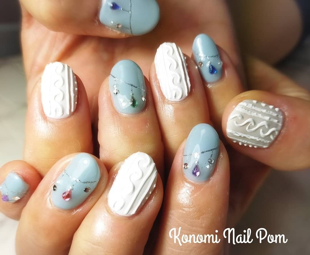 冬 オフィス デート 女子会 ハンド Konomi Nail Pomのネイルデザイン No ネイルブック