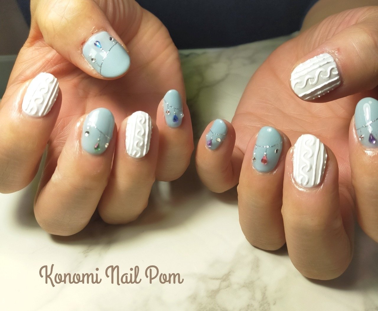 冬 オフィス デート 女子会 ハンド Konomi Nail Pomのネイルデザイン No ネイルブック