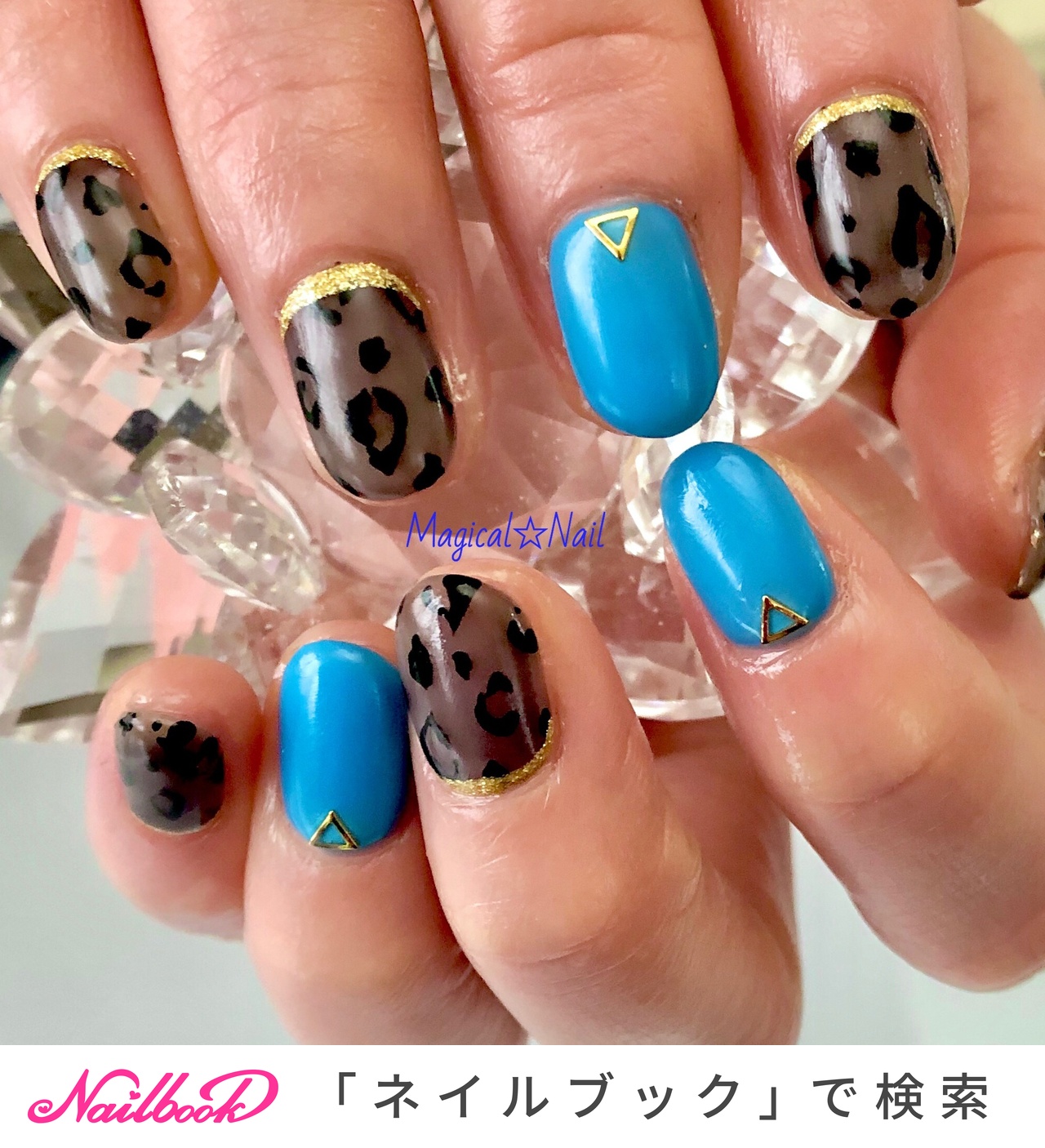 ブルー 青 黒のネイルデザイン 4ページ目 ネイルブック