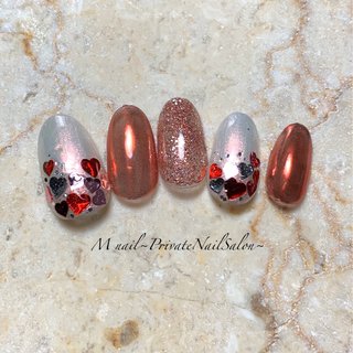 人気順｜冬/#赤ミラーネイルのネイルデザイン｜ネイルブック