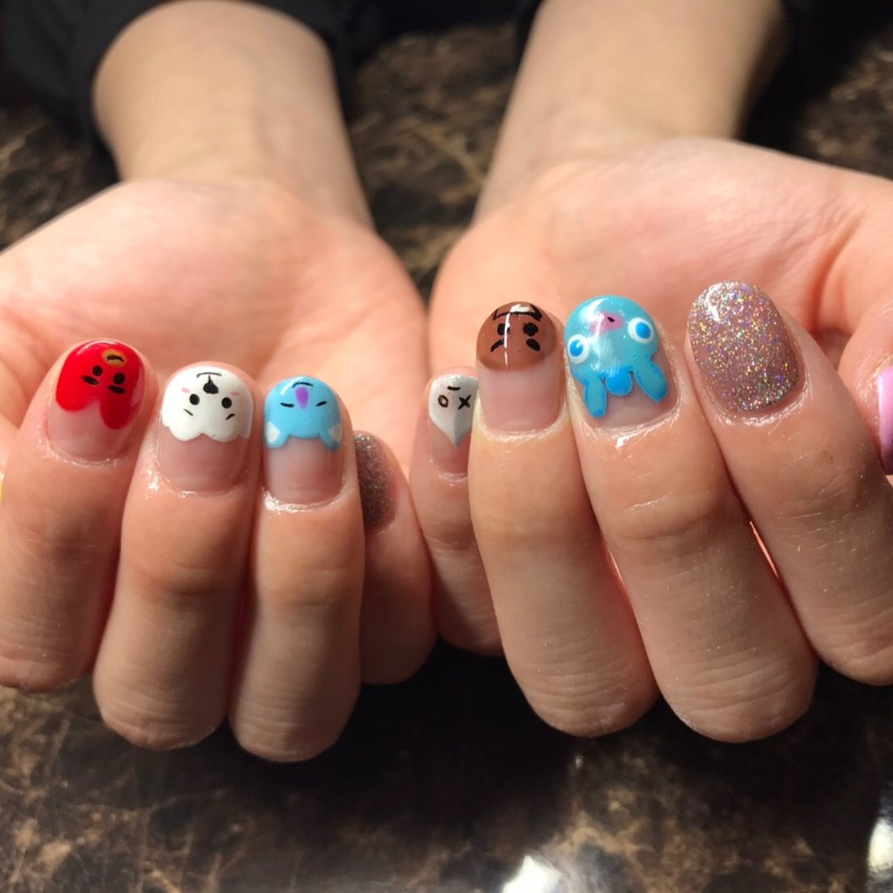 オールシーズン ライブ 女子会 ハンド キャラクター Irohanailのネイルデザイン No ネイルブック