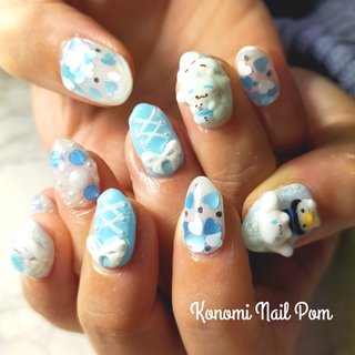 キャラクター リボン Konomi Nail Pomのネイルデザイン ネイルブック