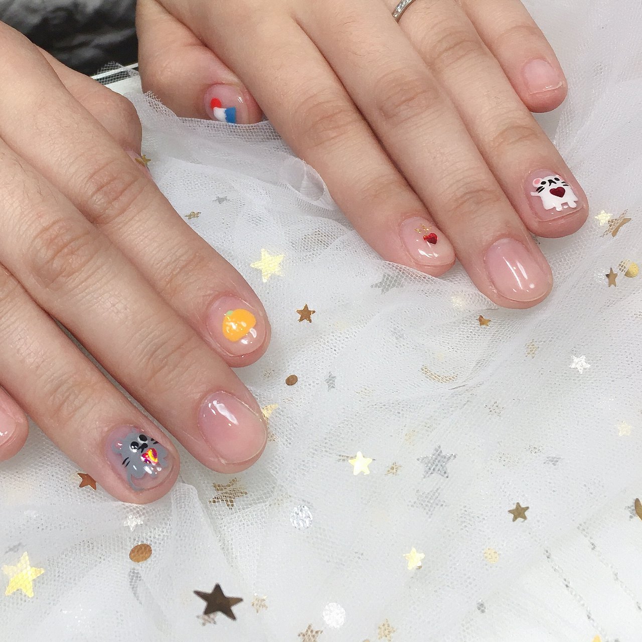 オールシーズン お正月 パーティー 女子会 ホログラム パンダ Nail 川崎のネイルデザイン No ネイルブック