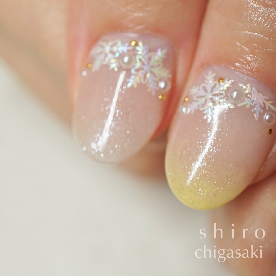 冬 ライブ クリスマス ハンド グラデーション Private Nail Salon Shiroのネイルデザイン No ネイル ブック