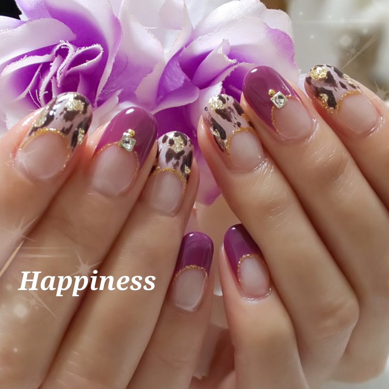 秋 冬 デート 女子会 ハンド Nail Salon Happinessのネイルデザイン No ネイルブック