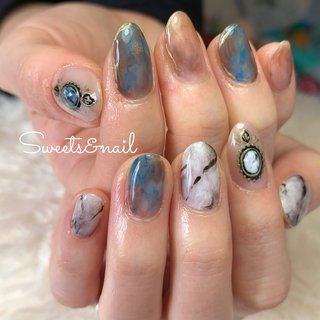 ブルー 青 かっこいいのネイルデザイン 2ページ目 ネイルブック