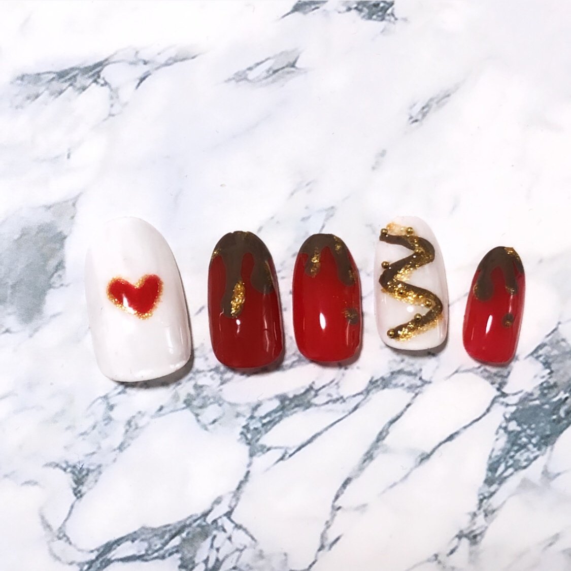 バレンタイン パーティー デート 女子会 ハンド Viviのネイルデザイン No ネイルブック