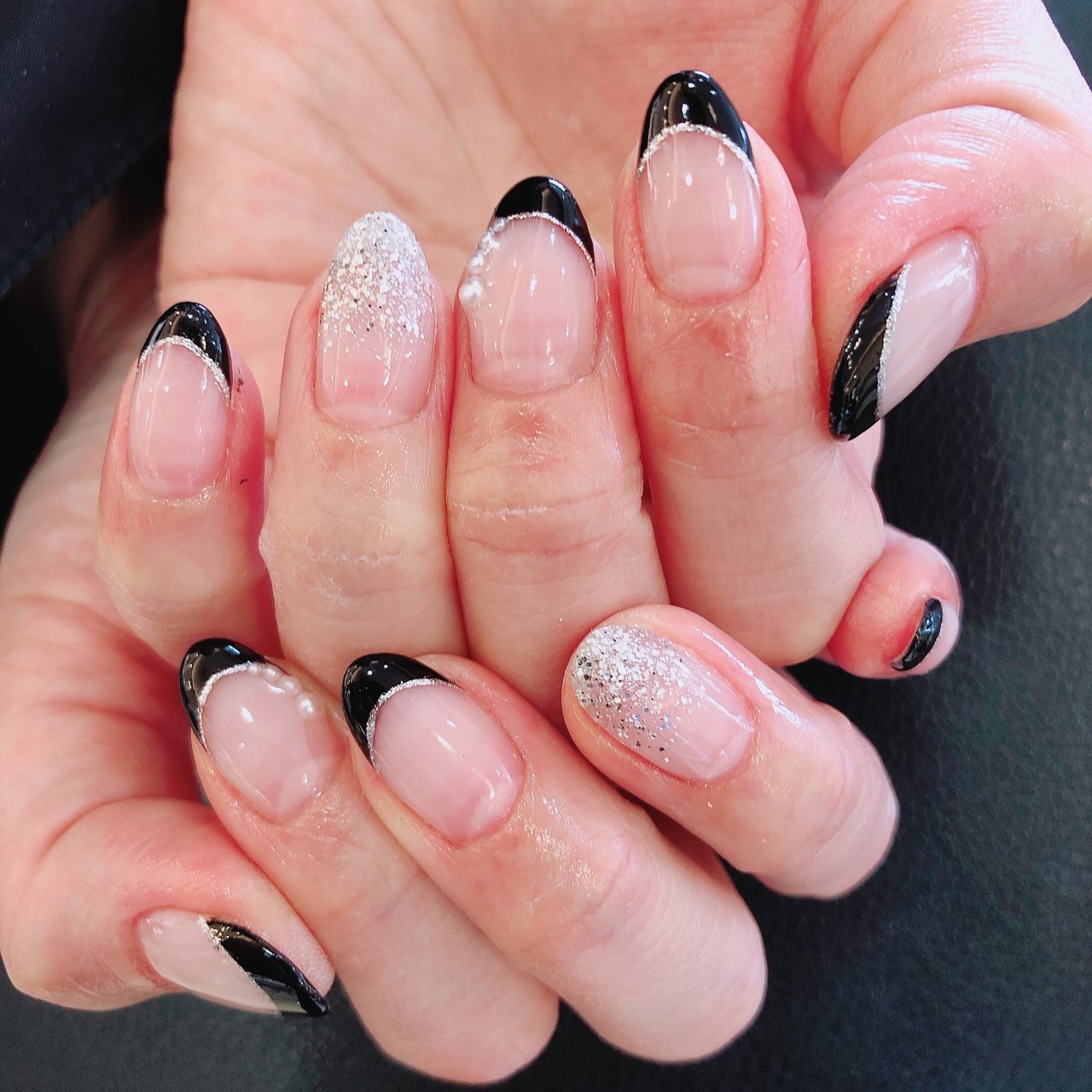 冬 ハンド フレンチ ショート クリア Iconiq豊田店のネイルデザイン No ネイルブック