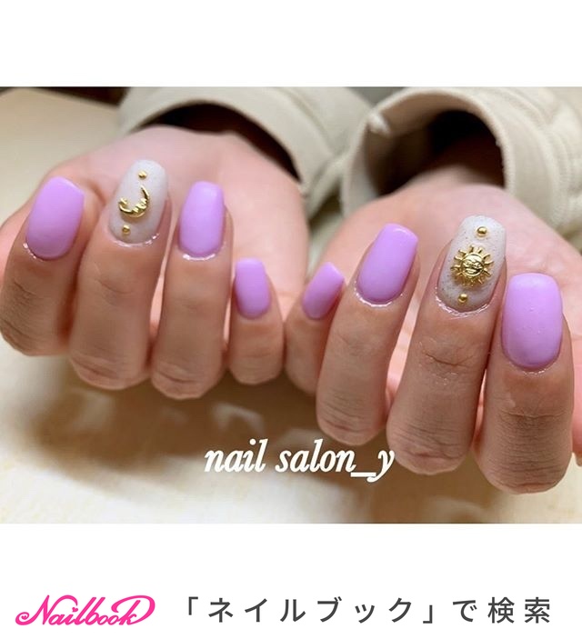 太陽パーツネイルのネイルデザイン ネイルブック
