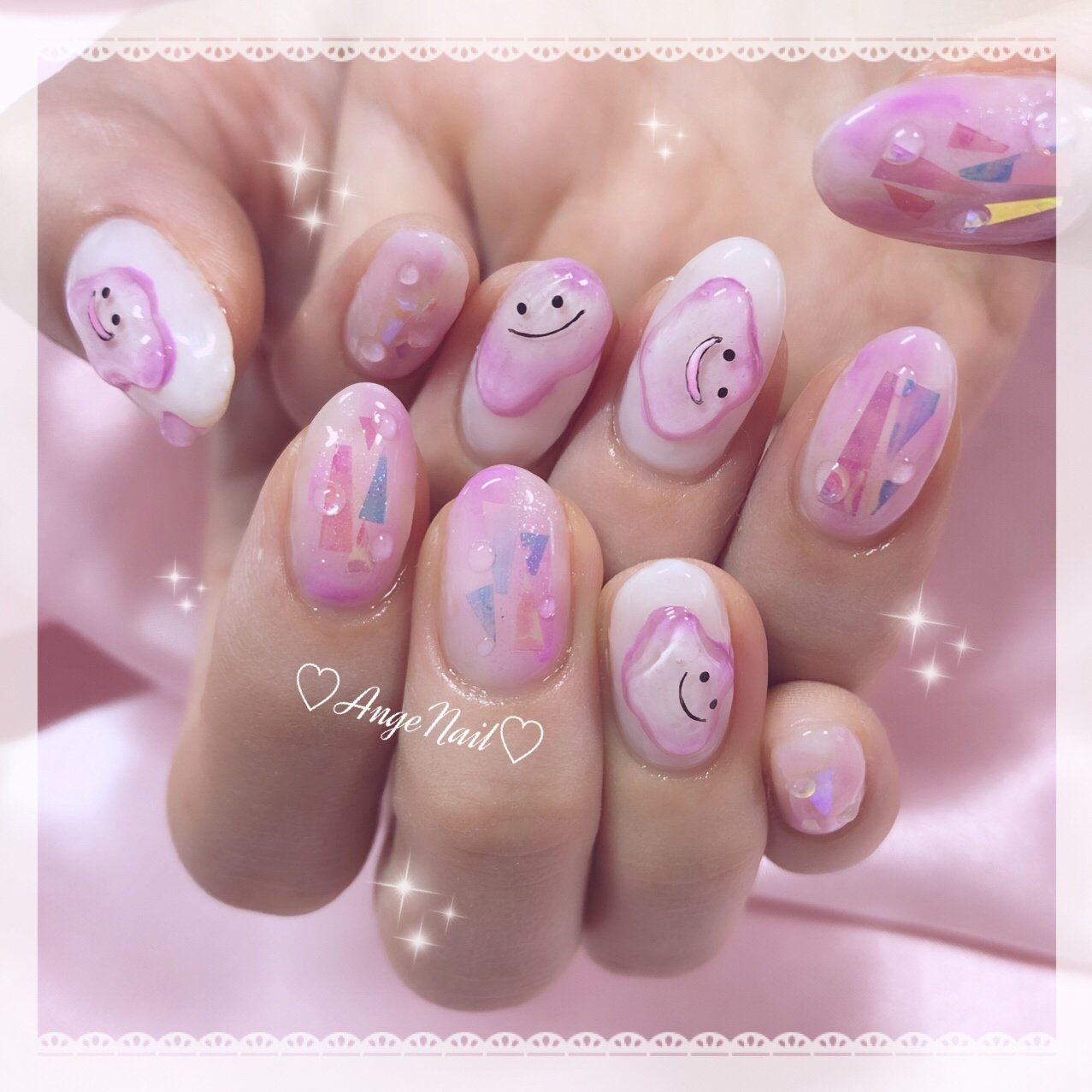 ハンド ピンク パープル Angenailのネイルデザイン No ネイルブック